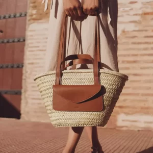 Stylische Handgeflochtene Korbtasche diese Strohtasche