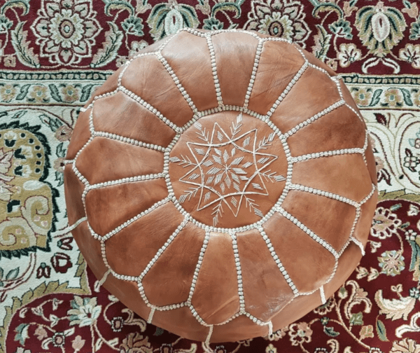 Elegante Marokkanische echt Leder Hocker
