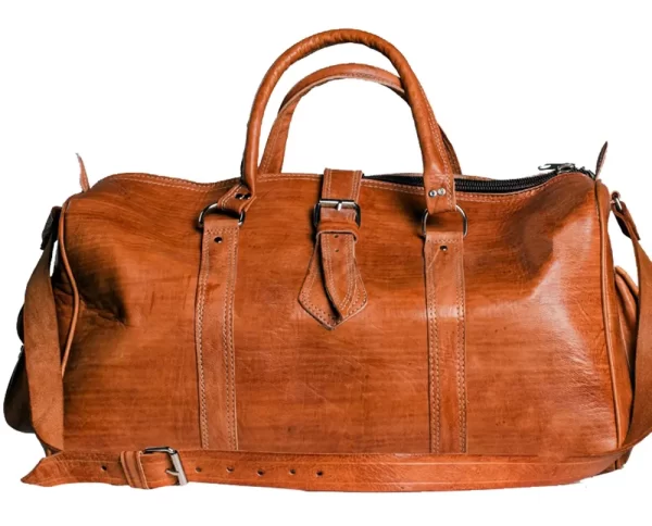 Handgemachte Ledertasche / Leder Reisetasche aus 100% Echtleder