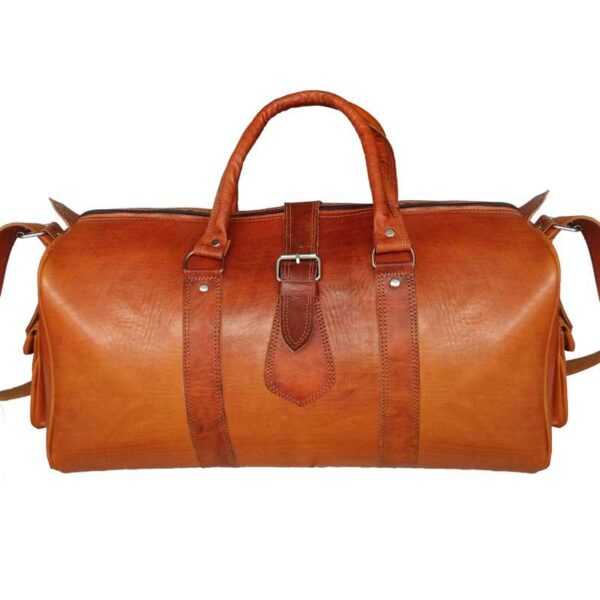 Eleganz in Zweifarbigkeit Ledertasche / Reisetasche
