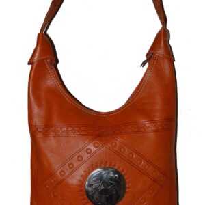 Schöne große Tribal-Leder-Tasche im Bohème-Look schönes Design auf herausragende Weise