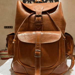 Schöner Lederrucksack aus echtem marokkanischen Leder