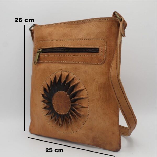 Handgemachte Ledertasche Boho Crossbody Bag