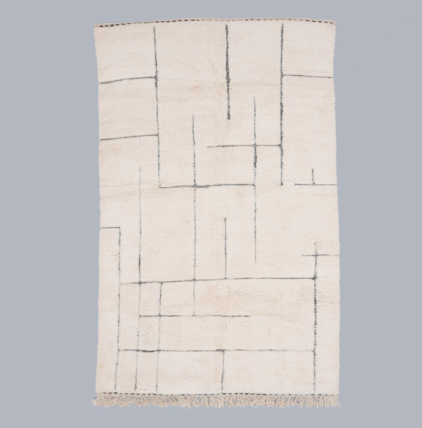 BENI OURAIN ORIGINAL HANDGEARBEITETER HOCHFLOR BERBERTEPPICH