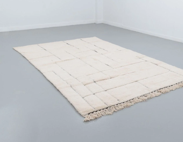 BENI OURAIN ORIGINAL HANDGEKNÖPFTER BERBER HOCHFLOR TEPPICH