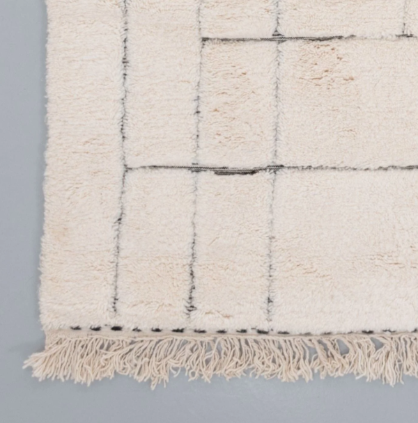 BENI OURAIN ORIGINAL HANDGEKNÖPFTER BERBER HOCHFLOR TEPPICH