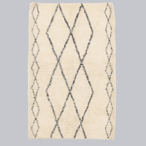 BENI OURAIN ORIGINAL HANDGEARBEITETER HOCHFLOR BERBERTEPPICH VINTAGE