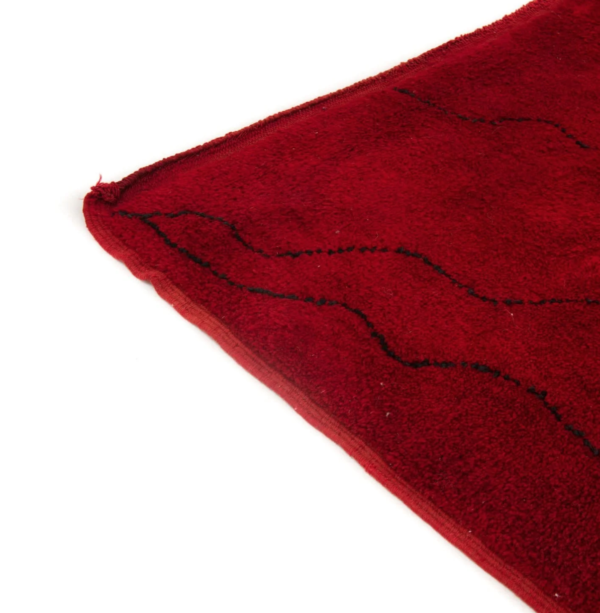 BENI OURAIN ORIGINAL HANDGEARBEITETER HOCHFLOR BERBERTEPPICH VINTAGE