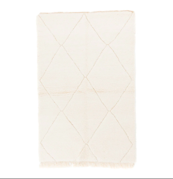 BENI OURAIN ORIGINAL HANDMADE HOCHFLOR BERBERTEPPICH 245 X 160 CM