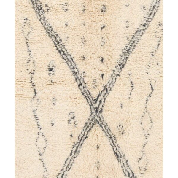BENI OURAIN ORIGINAL HANDGEARBEITETER HOCHFLOR BERBERTEPPICH VINTAGE