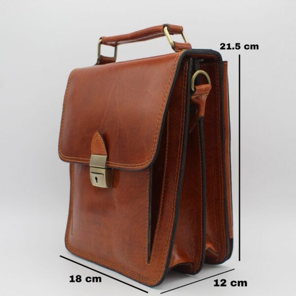 Echtes Leder Herren Damen Aktentasche Laptoptasche Büro Umhängetasche