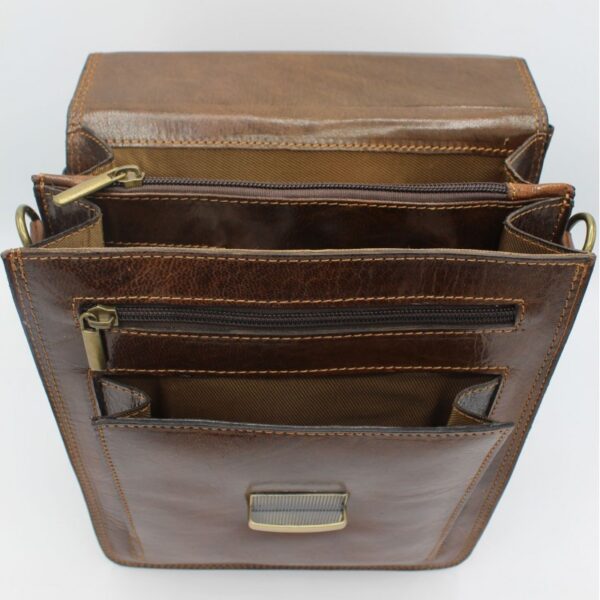 Echtes Leder Herren Damen Aktentasche Laptoptasche Büro Umhängetasche